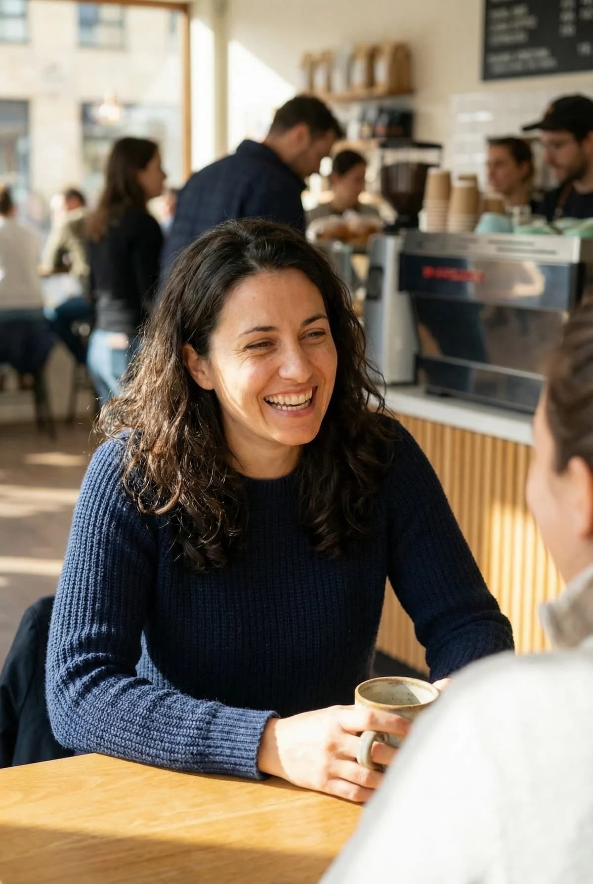 Person comfortably going about daily activities while using Nettle